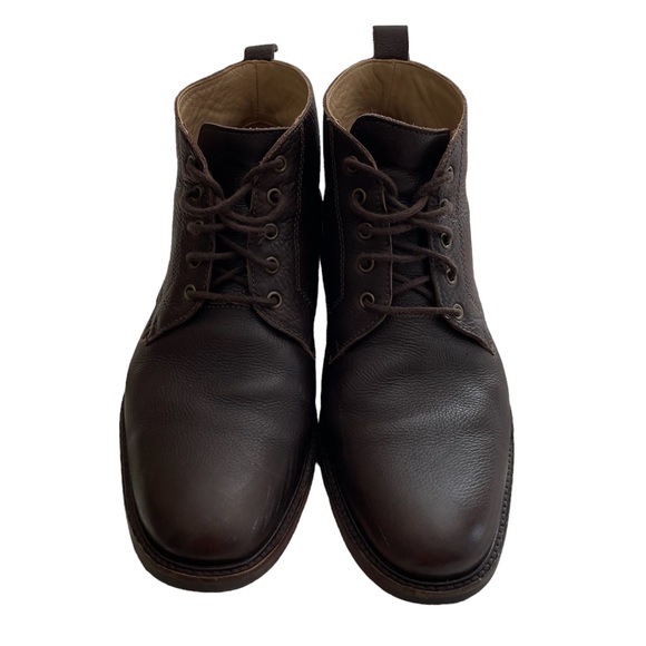 NWOB Anatomic Smart Pedras Brown Leather Lace Up Ankle Boot Size 9 (US) 43 (EU) - Picture 2 of 11